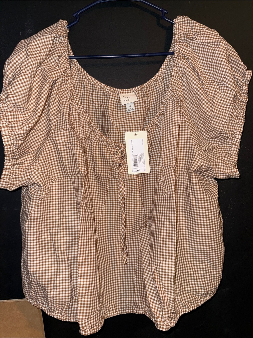 a new day Brown  Blouse women’s 2X